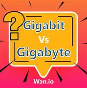 Image result for Gigabyte vs Gigabit
