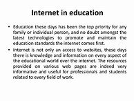 Image result for Uses of Internet in Education PPT