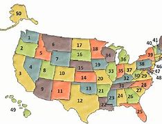 Image result for United States Map with Numbers