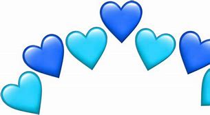 Image result for blue emoji hearts