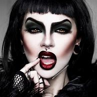 Image result for goth goth make up