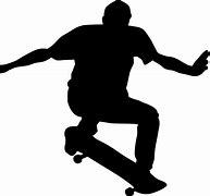 Image result for Black Skateboard Silhouette
