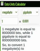 Image result for 1 Gigabyte Equals