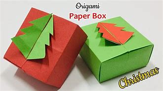 Image result for Origami Christmas Gift Box