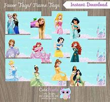Image result for Disney Princesses Name Tag