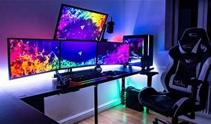 Image result for Gaming PC Monitor Setup