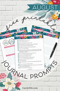 Image result for August Journal Prompts