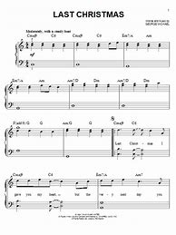 Image result for Last Christmas Piano Sheet Music