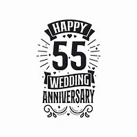 Image result for Clip Art 55 Wedding Anniversary