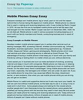 Image result for Essays About Cell Phones in School