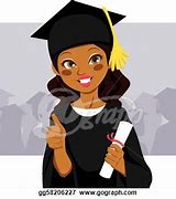 Image result for African American Graduation Clip Art