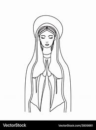Image result for Blessed Virgin Mary Black and White