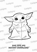 Image result for Infusion Ink Baby Yoda Template