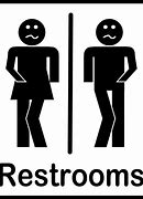 Image result for Cartoon Bathroom Signs