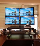 Image result for Dual Monitor Over/Under Tilted