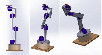 Image result for 3D Model for 2 Axis Robot Arm
