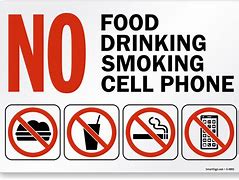 Image result for N0 Food or Drink and Phone Pictures