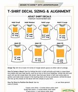 Image result for Decal Size for XL Shirt Back