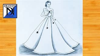 Image result for Girl with Long Dress Sketch