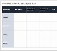 Image result for Content Marketing Planning Template