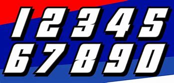 Image result for NASCAR Race Car Number Fonts