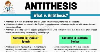 Image result for Antithesis Word Art