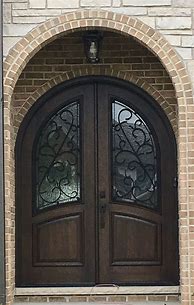Image result for Arched Wrought Iron Front Door