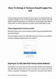 Image result for AOL for Verizon Customers