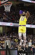Image result for LeBron James Lakers Slam Dunk