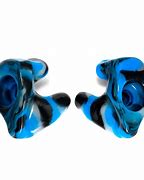 Image result for Bluetooth Ear Plugs Blue and Orange