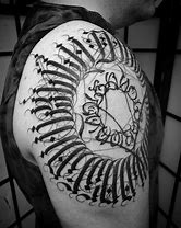 Image result for Letters Black Outside Tattoo