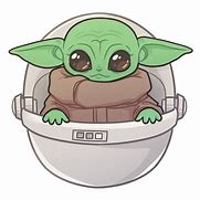 Image result for Baby Yoda in Pod Cartoon Png