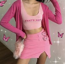 Image result for Pink Emo Aesthetic Outfits