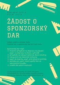 Image result for žádost O Sponzorský Dar