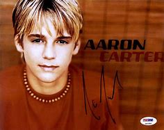 Image result for Aaron Carter Autographed Photo