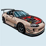 Image result for Initial D Car Drawing Supra