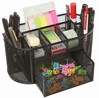 Image result for Black Mesh Desk Organizer