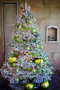 Image result for Green Christmas Tree Decorations
