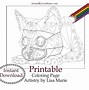Image result for Geometric Cat Coloring Page