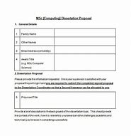 Image result for Thesis Proposal Template Word