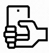 Image result for Hand Holding Phone Icon