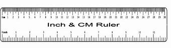 Image result for Ruler with mm and inches