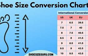 Image result for Universal Shoe Size Chart