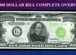 Image result for Real 100000 Dollar Bill