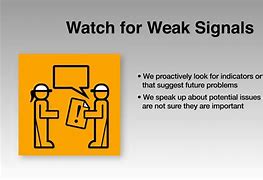 Image result for Weak Signals Safety