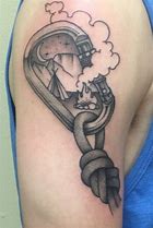 Image result for Carabiner and Rope Tattoo