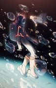Image result for Anime Floating in Space