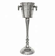 Image result for Vintage Italian Crystal Silver Standing Floor Champagne Bucket