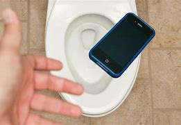 Image result for iPhone in a Toilet with Poo