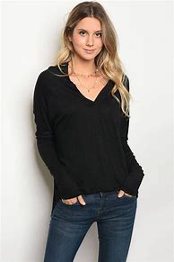 Image result for Long-Length Black T-Shirts Tunic Style